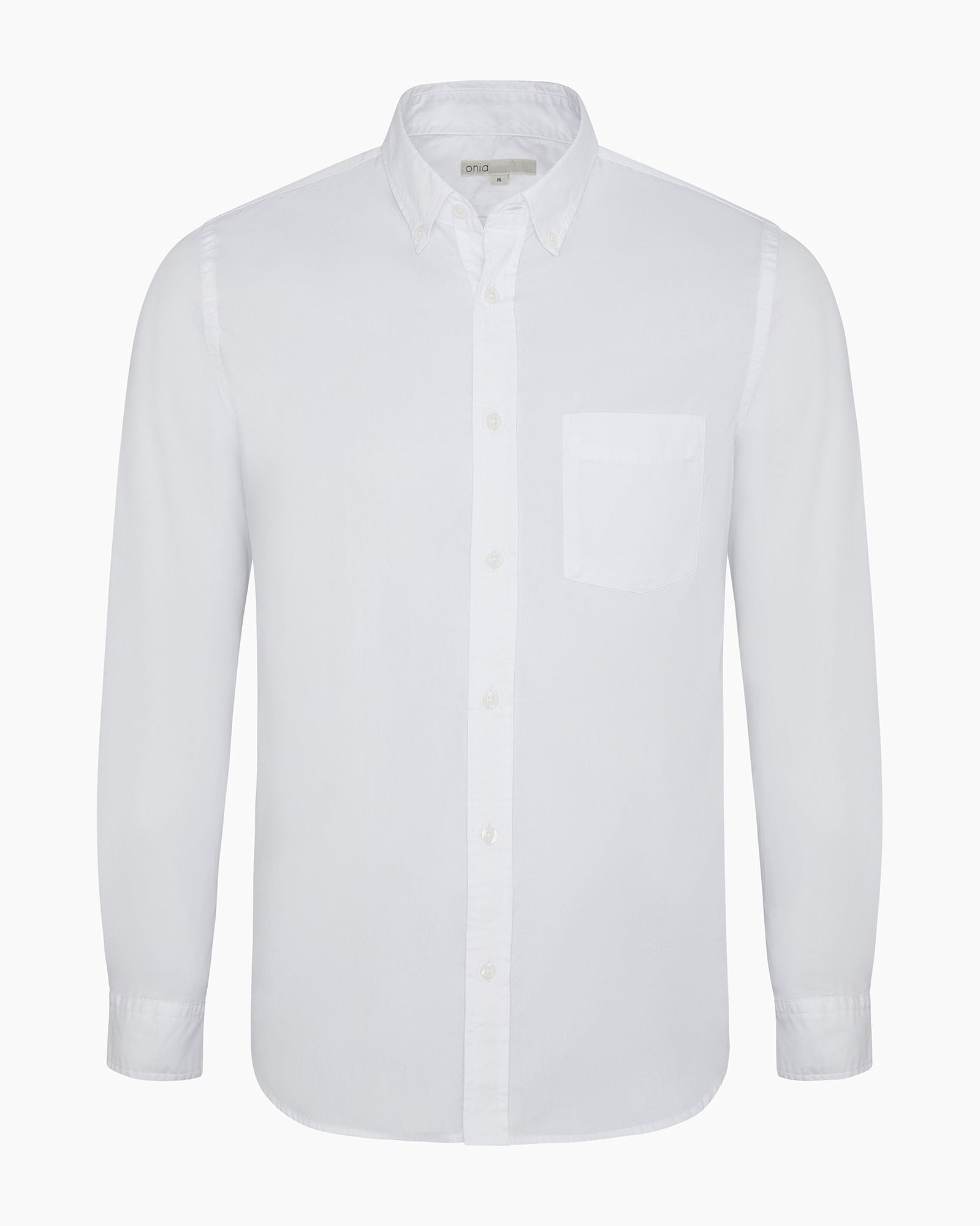 Mens | Oxford Long Sleeve Button Down Shirt | White