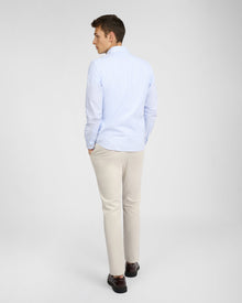 Mens | Oxford Long Sleeve Button Down Shirt | Light Blue/White