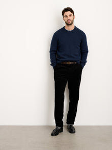 Men | Weston Pullover | Wool Cotton Heather Navy