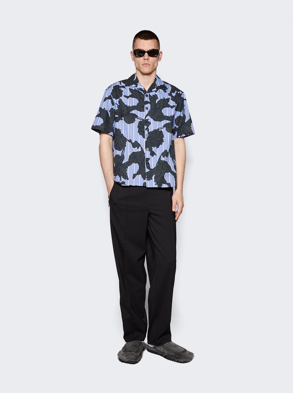 Men | Neil Barrett | Bowling Shirt | Blue