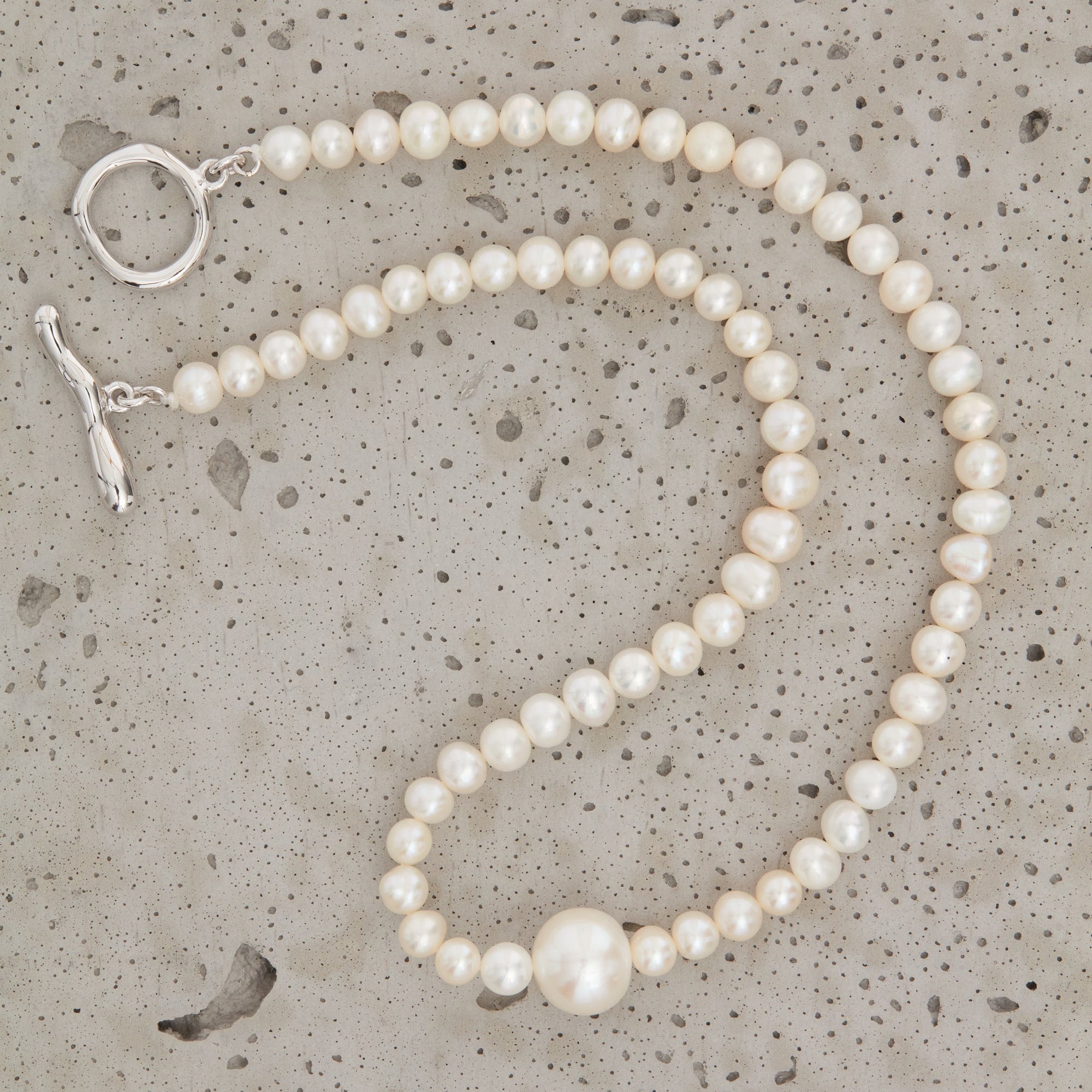 Shinju Necklace | Sterling Silver | Freshwater Pearls
