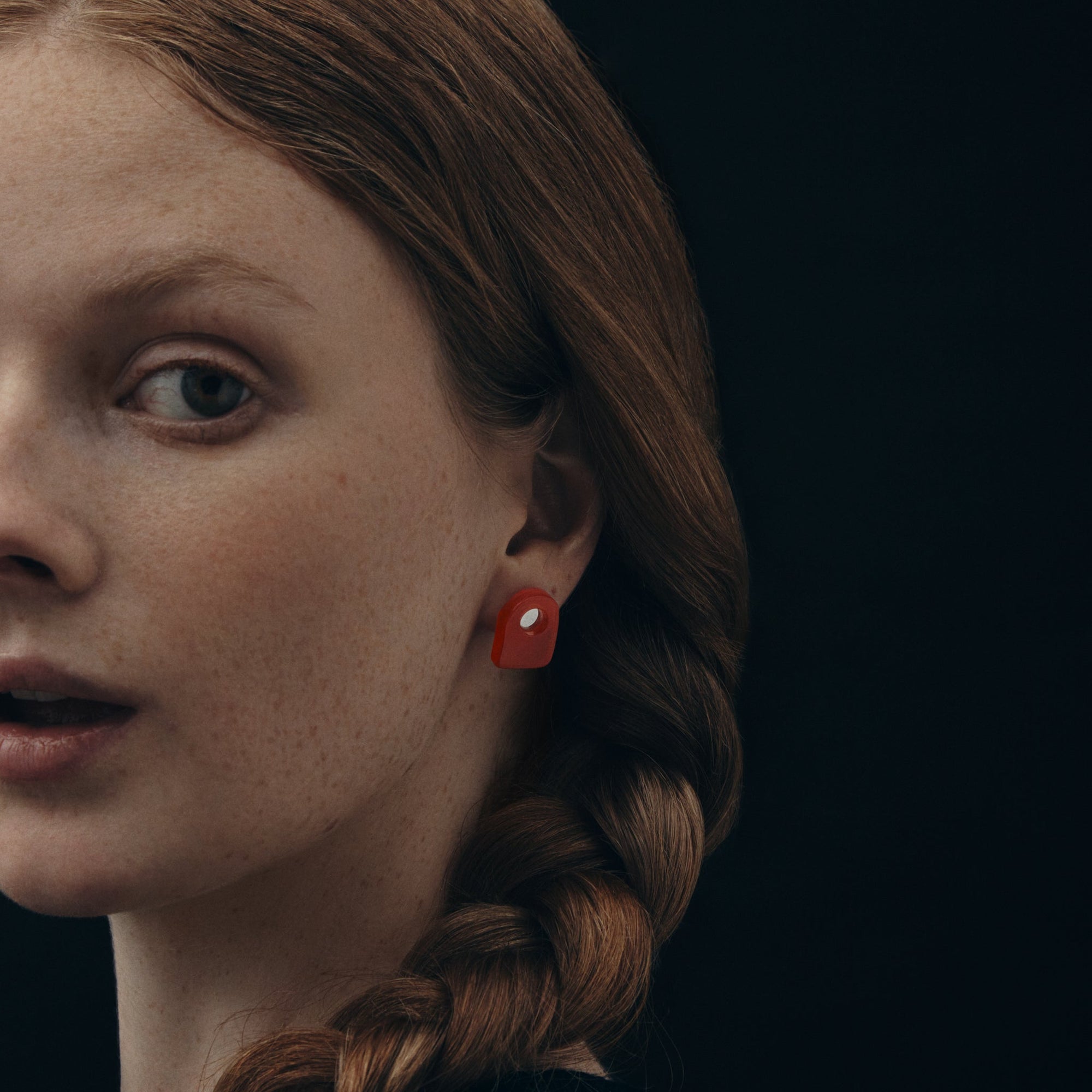 Pietra Earrings | Silver | Coral