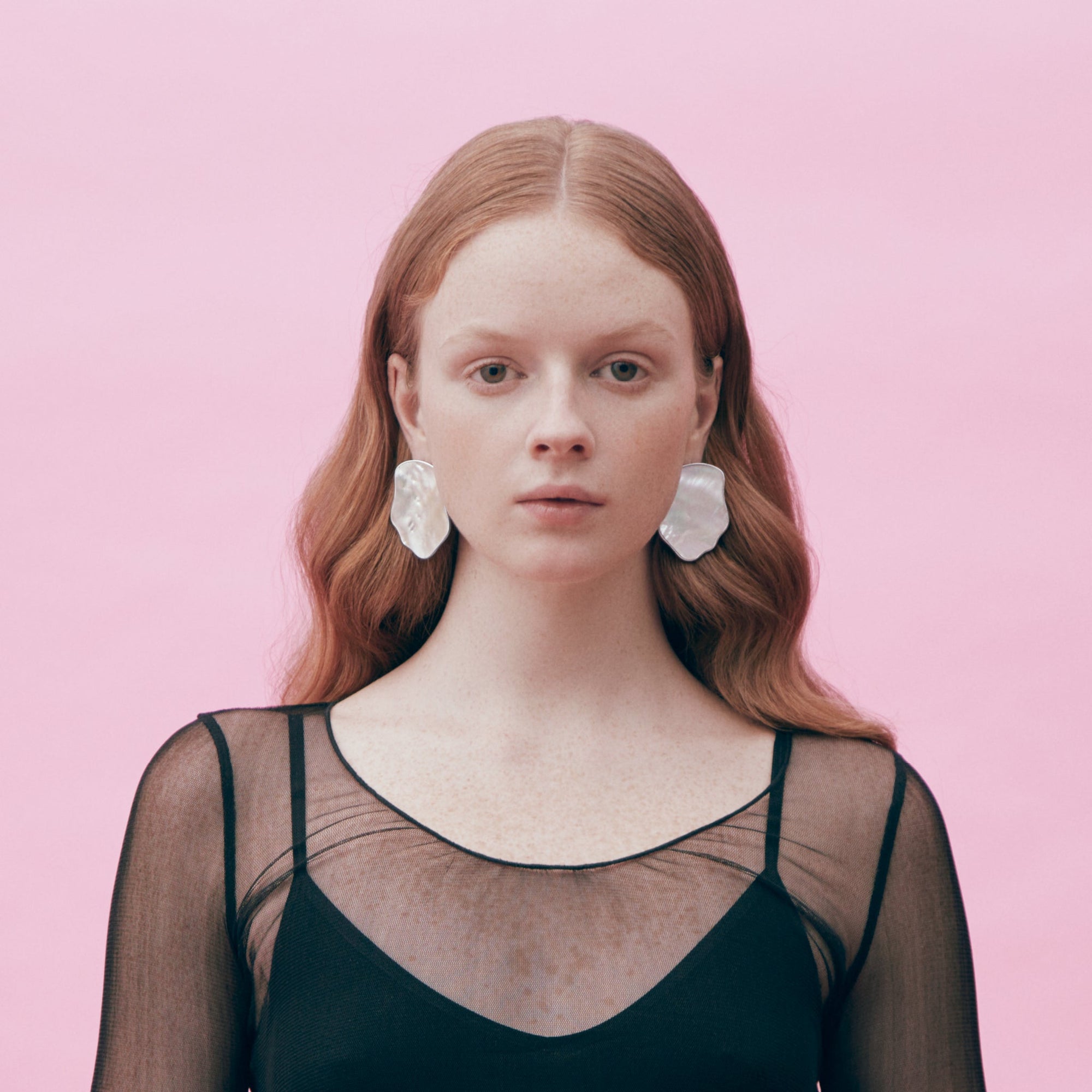 Wynona Earrings | Silver | Mother of Pearl