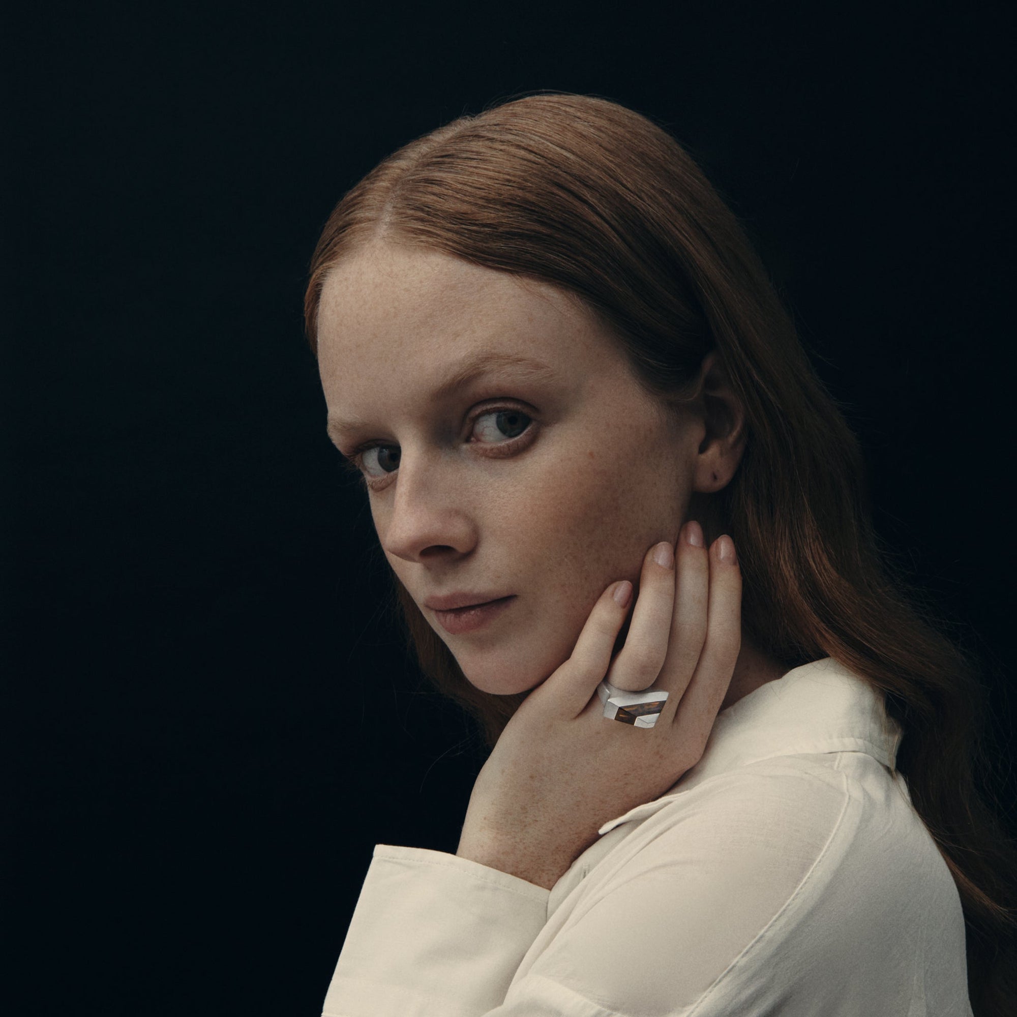 Pris Ring | Silver | Smokey Quartz