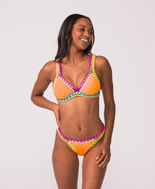 Women | Ferrarini by PQ Swim Crochet Top | Mango Tango