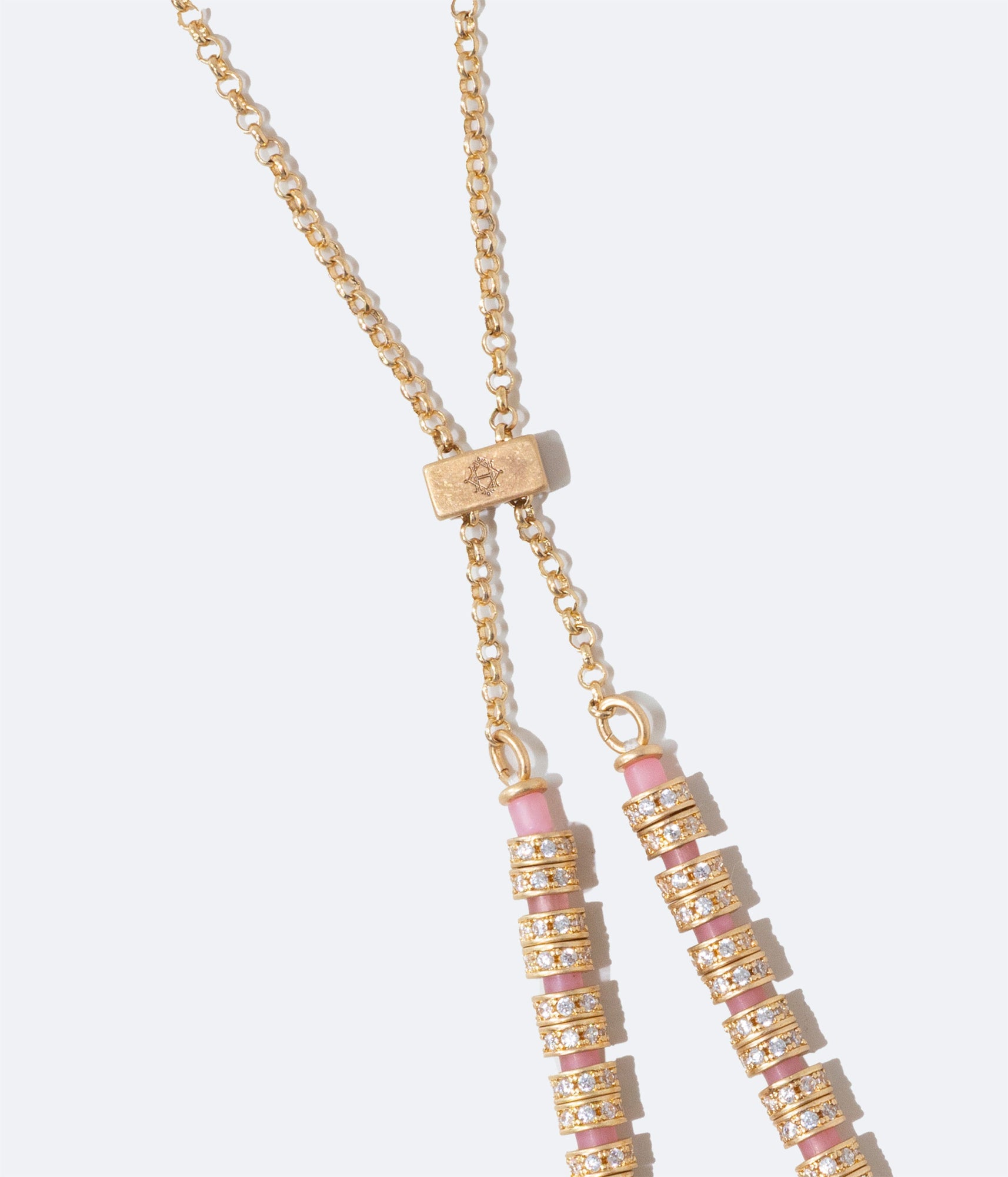Manon Slider Necklace in Coral - Loren Hope