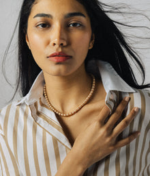 Manon Slider Necklace in Coral - Loren Hope