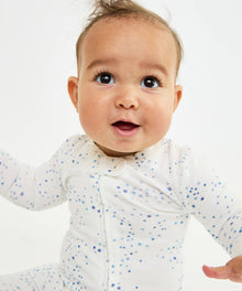 Boys | Marley Zip Pajama | Blue/White