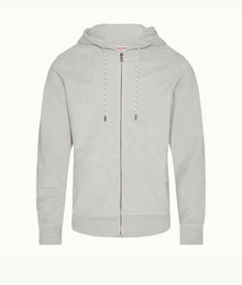 Mathers Towelling Classic Fit Double-Faced Towelling Hooded Sweatshirt | Moonlight
