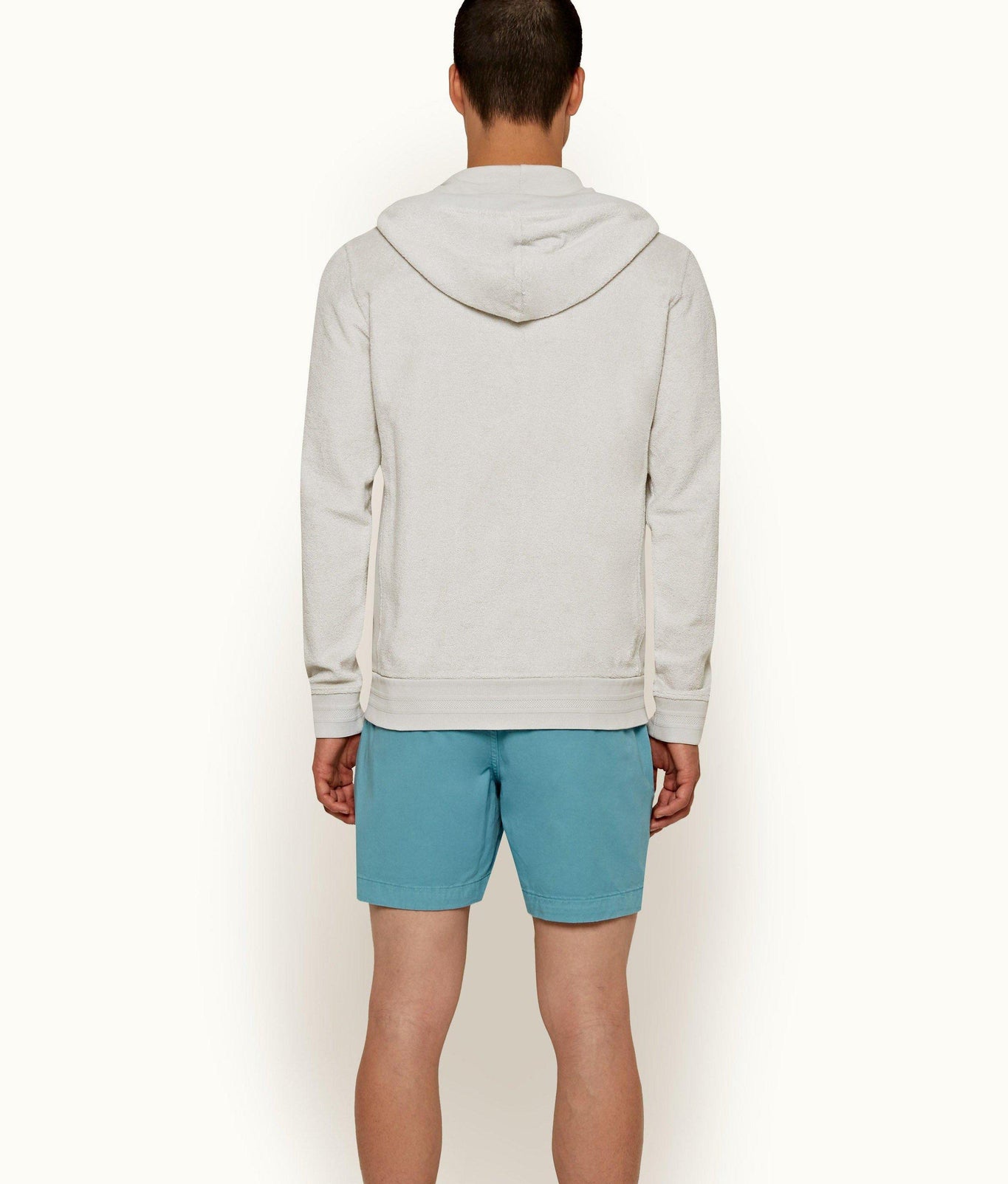 Mathers Towelling Classic Fit Double-Faced Towelling Hooded Sweatshirt | Moonlight
