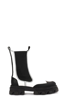 Matte Mid Chelsea Boots | Egret