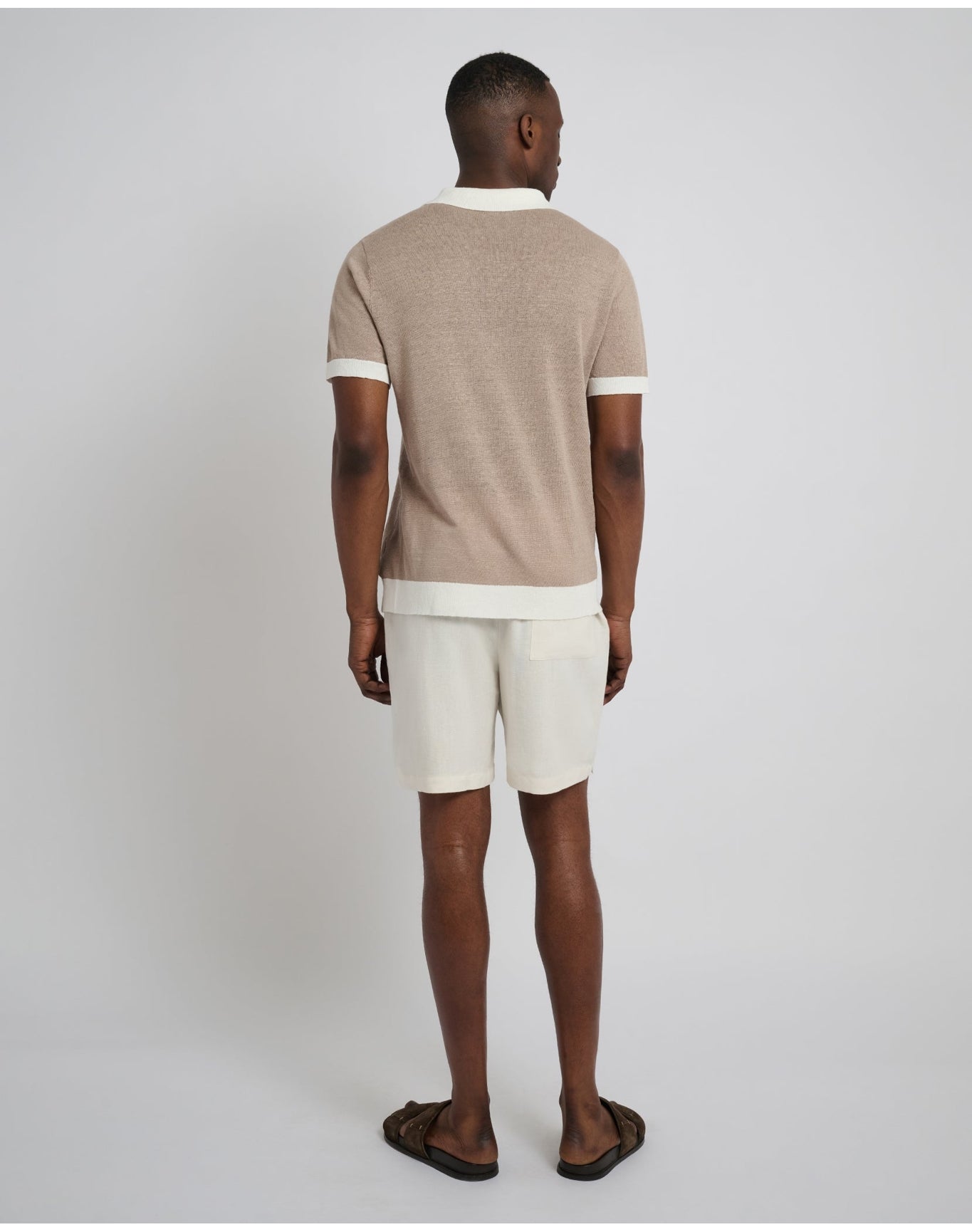 Men | Classic Pull On Linen Short 6" | Oat