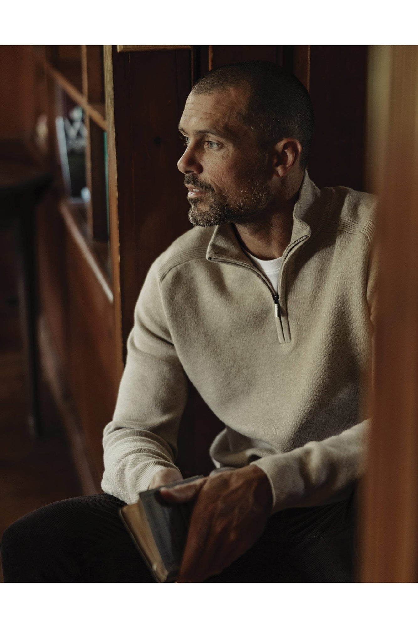 Men | Cooper's Landing Quarterzip | Oatmeal