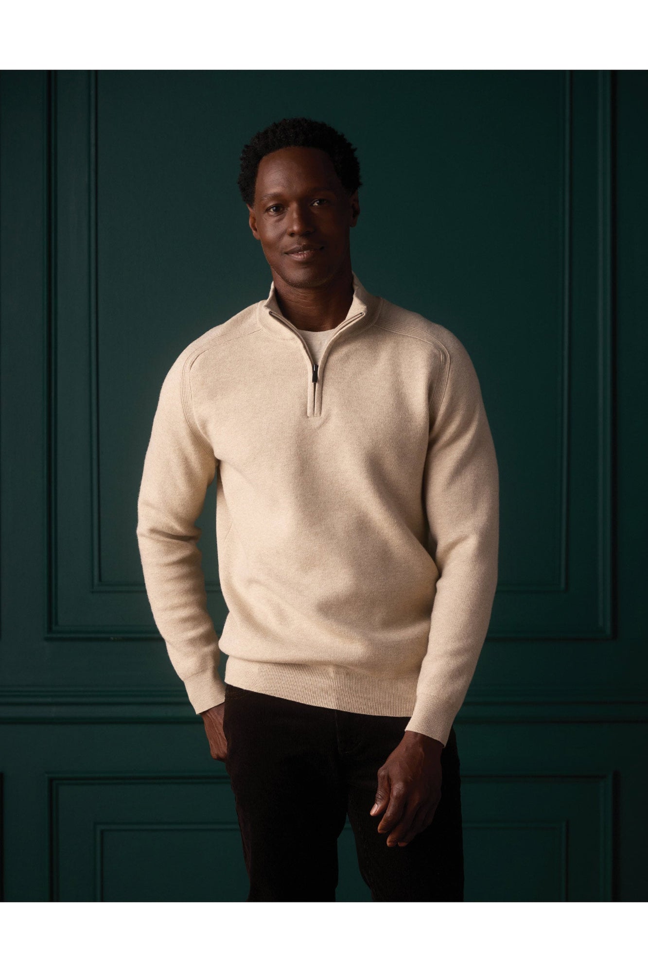 Men | Cooper's Landing Quarterzip | Oatmeal