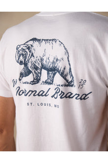 Men | Illustrated Bear Tee | White