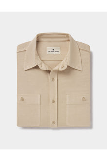 Men | Lennox Jersey Button Up | Oat