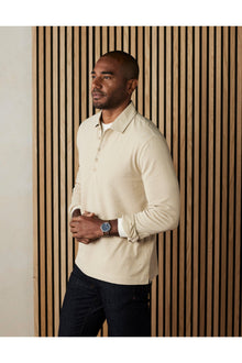 Men | Lennox Jersey Polo | Oat