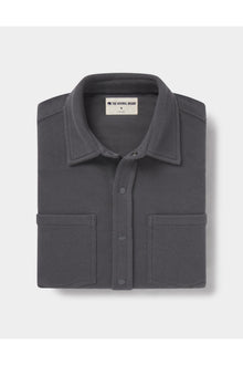 Men | Loop Terry Button Up | Shadow