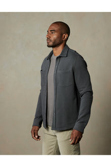 Men | Loop Terry Button Up | Shadow