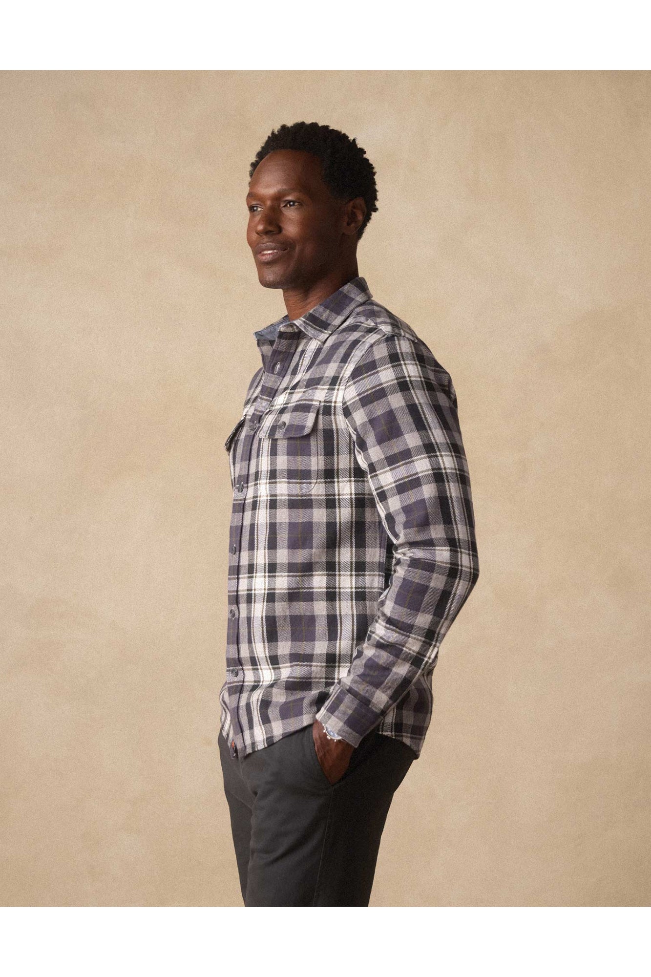 Men | Mountain Overshirt | Grey Plaid