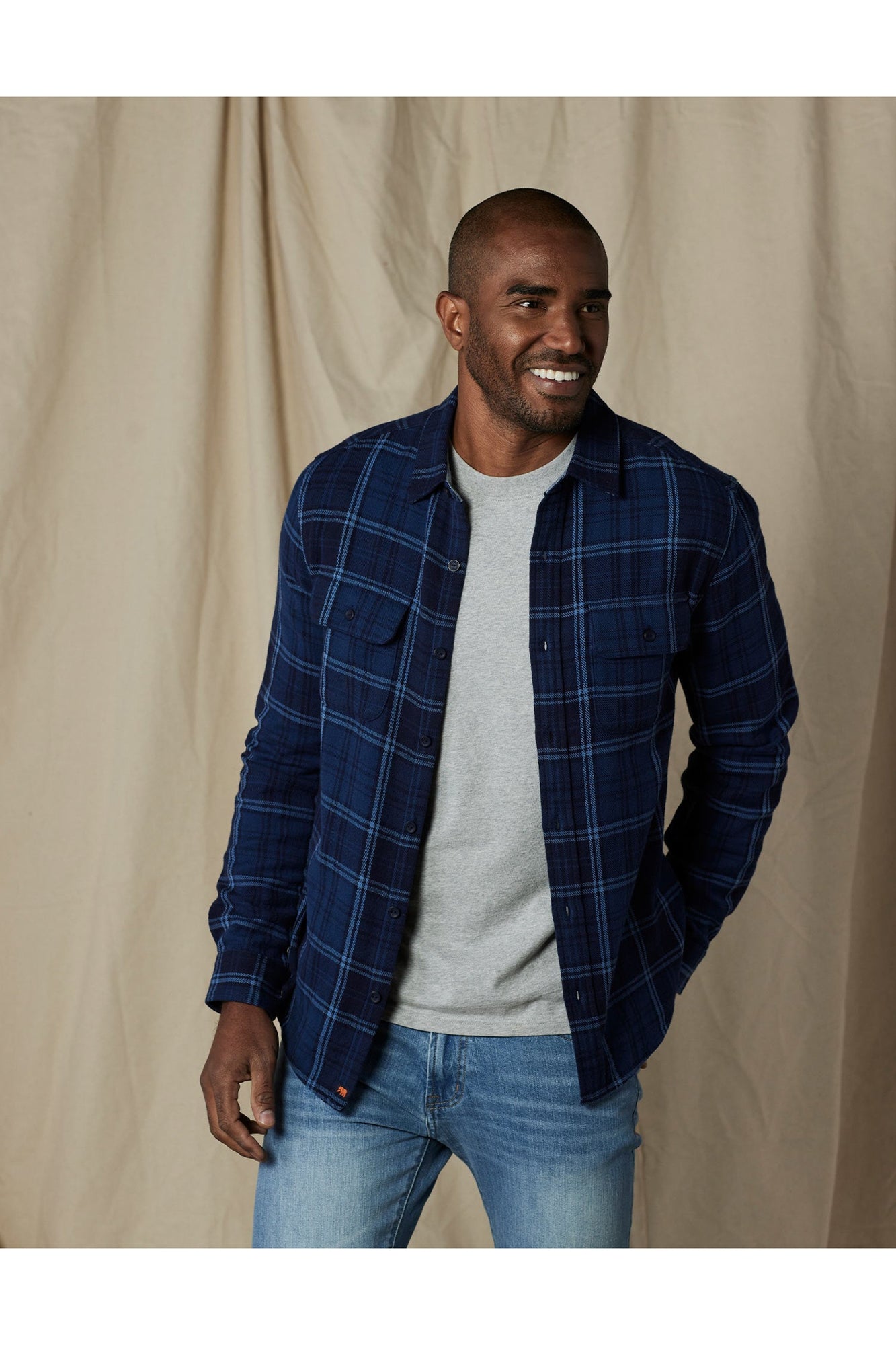 Men | Mountain Overshirt | Indigo Plaid