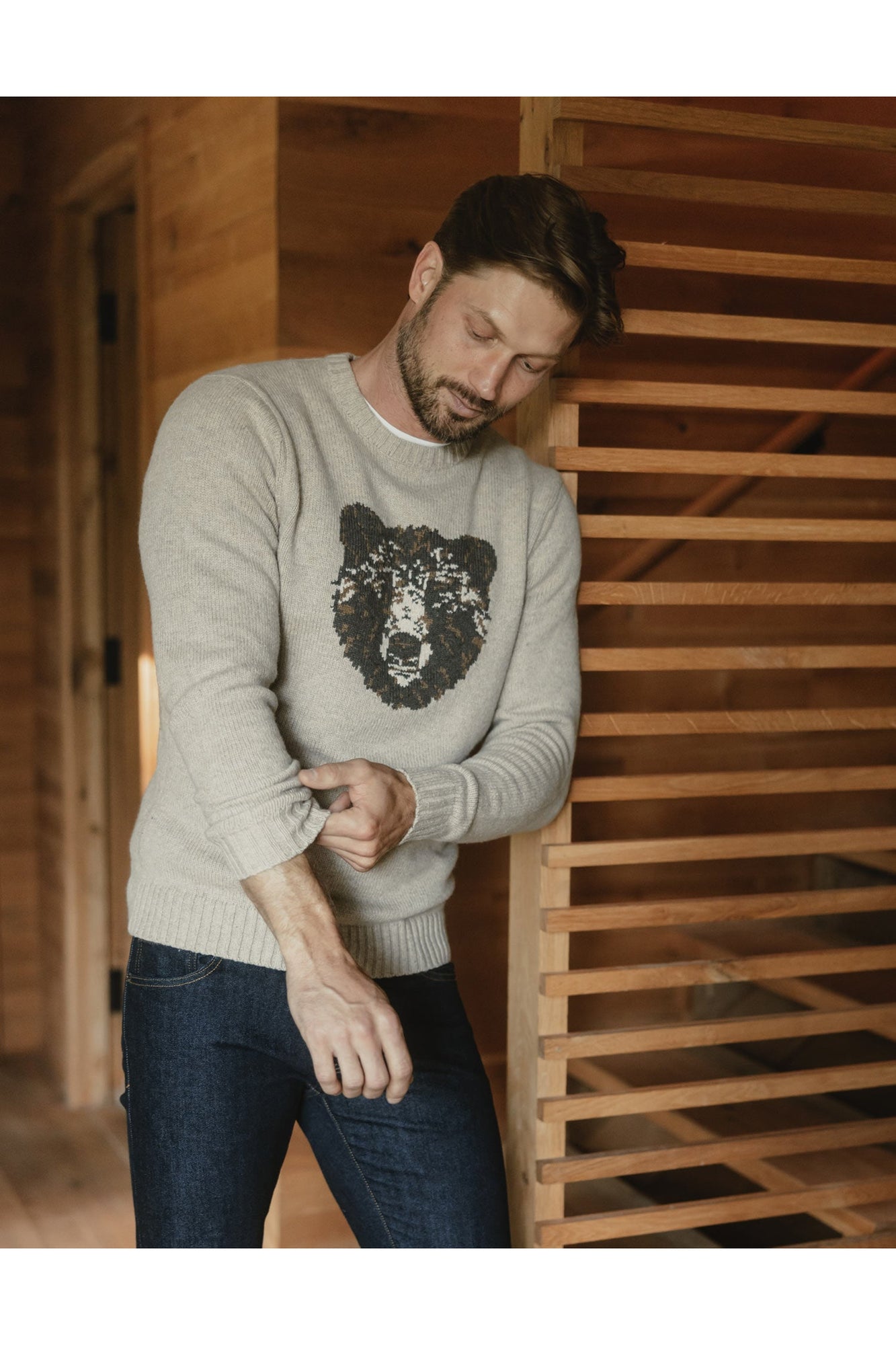 Men | Normal Bear Sweater | Oatmeal