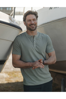 Men | Normal Jersey Henley | Juniper