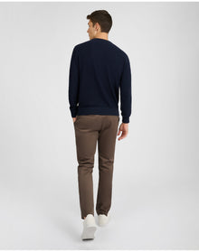 Men | Pique Crewneck Sweater | Midnight