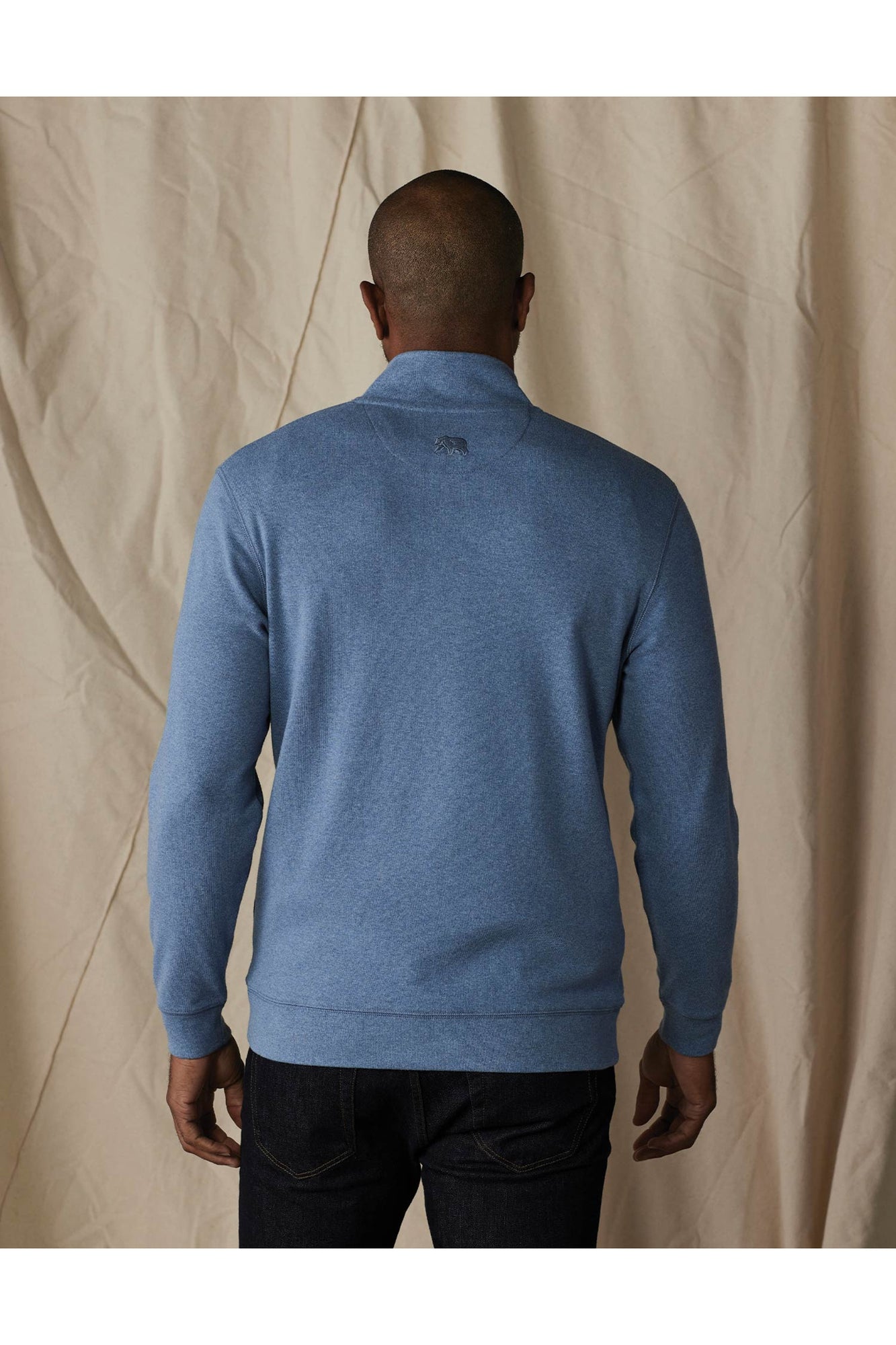 Men | Puremeso Button Popover | Slate Blue
