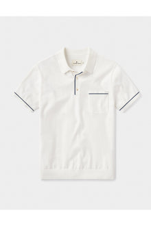 Men | Robles Knit Polo | White-Navy