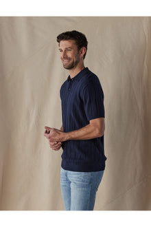 Men | Robles Rib Stitch Polo | White