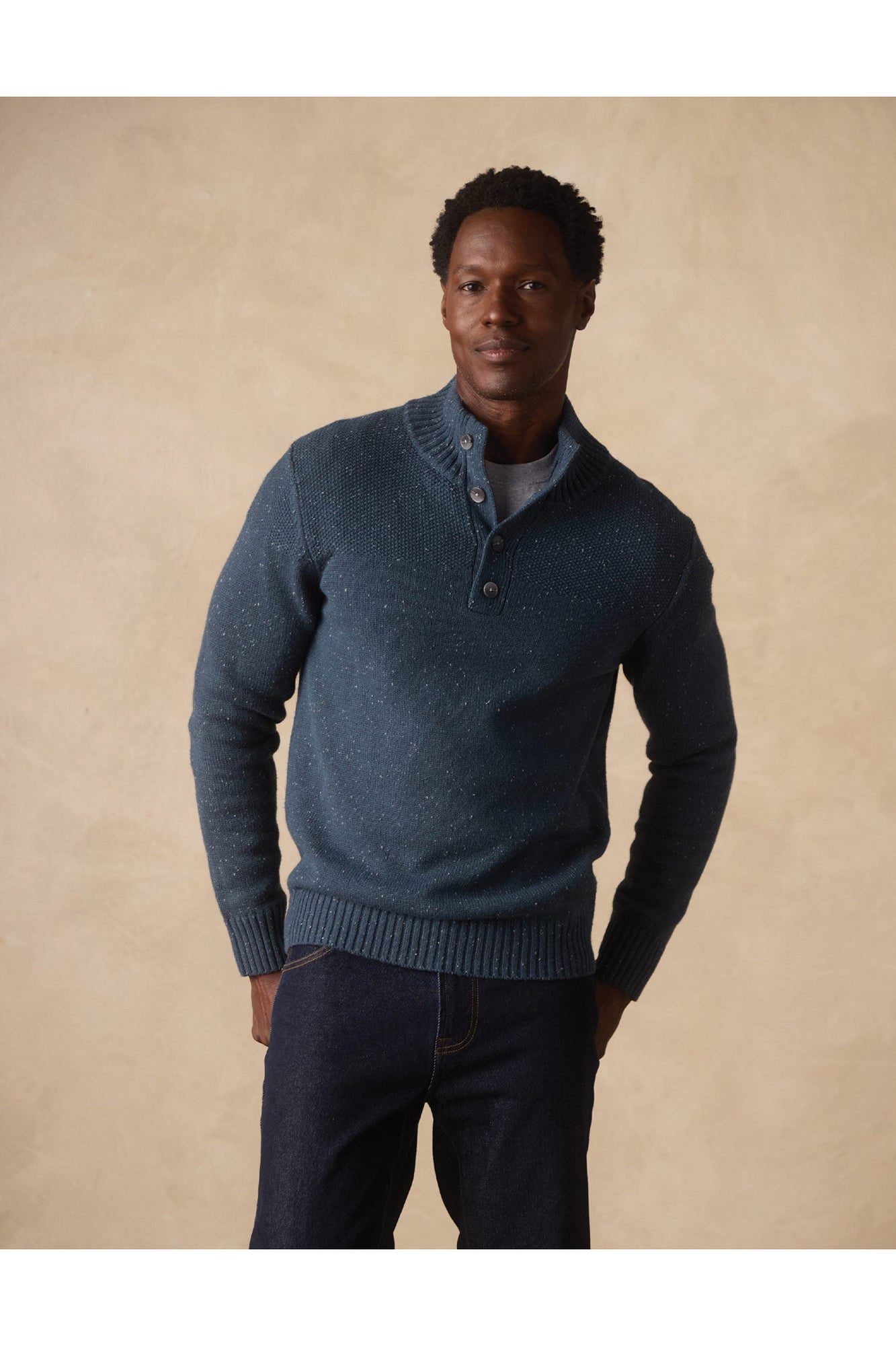 Men | Seawool Nep Popover | Waterloo