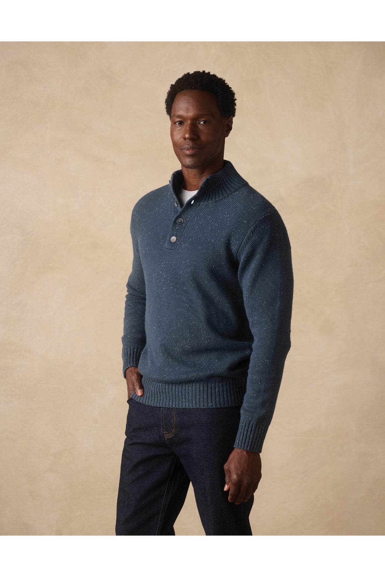 Men | Seawool Nep Popover | Waterloo