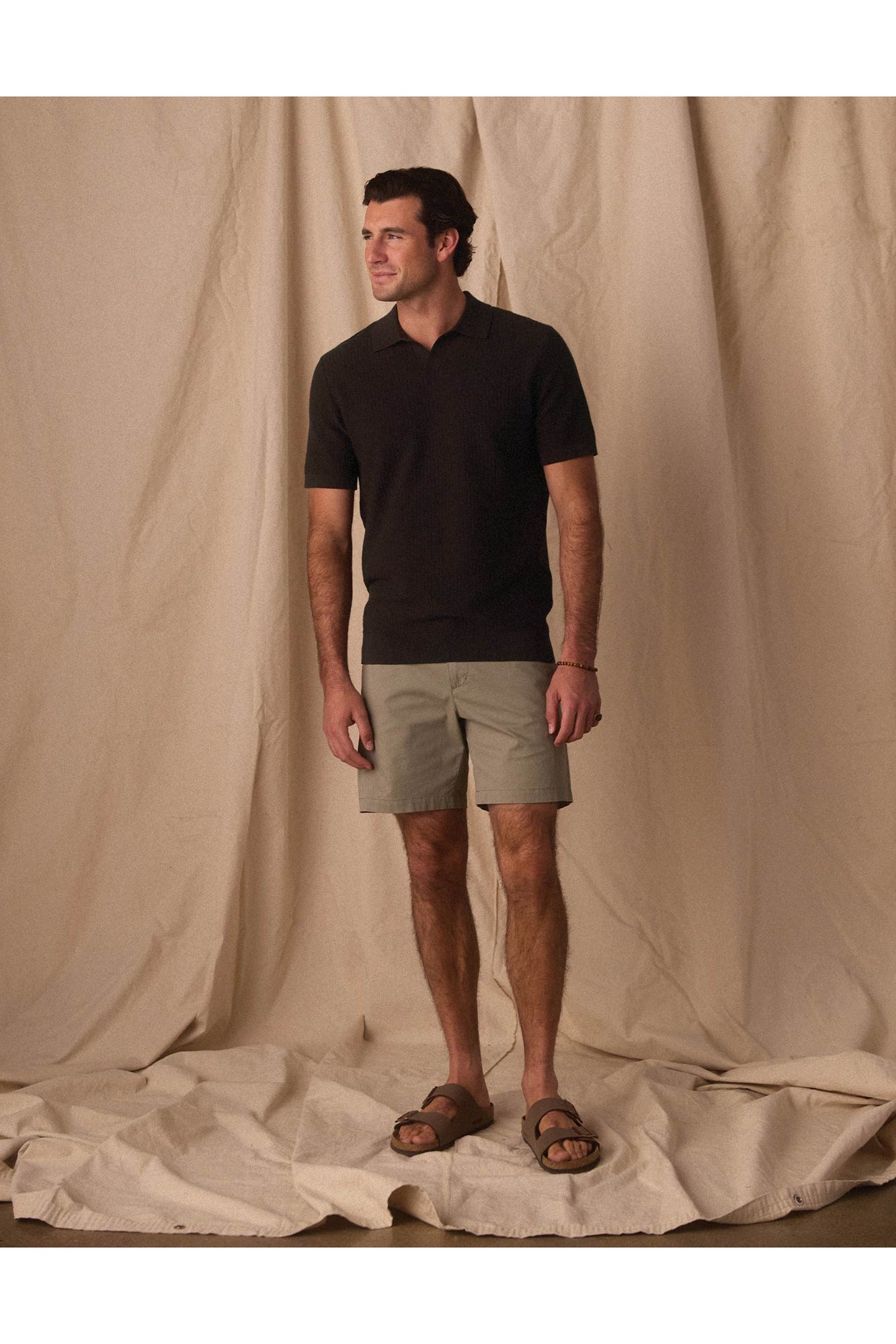 Men | Stretch Chino Short | Moss