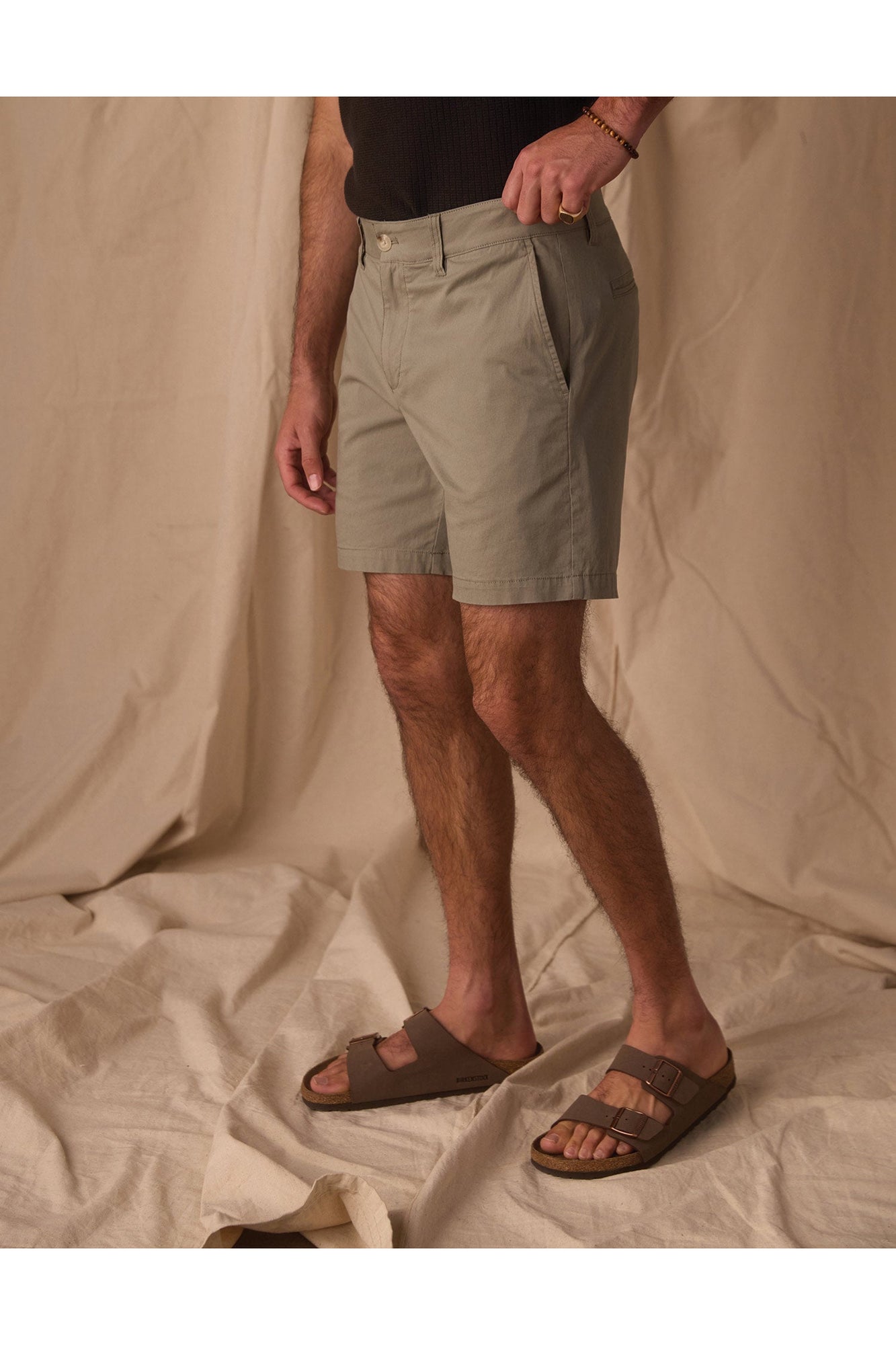 Men | Stretch Chino Short | Moss
