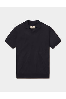 Men | Summer Linen-Blend Polo | Navy