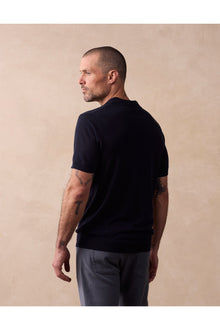 Men | Summer Linen-Blend Polo | Navy
