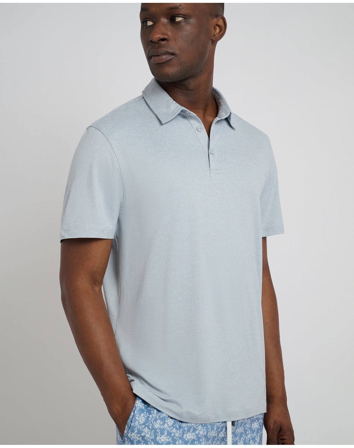 Men | Sun Polo | Sky