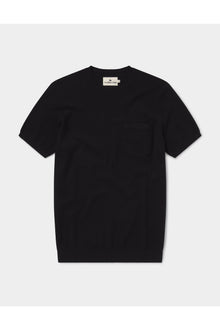 Men | Waffle Knit Sweater Tee | Black