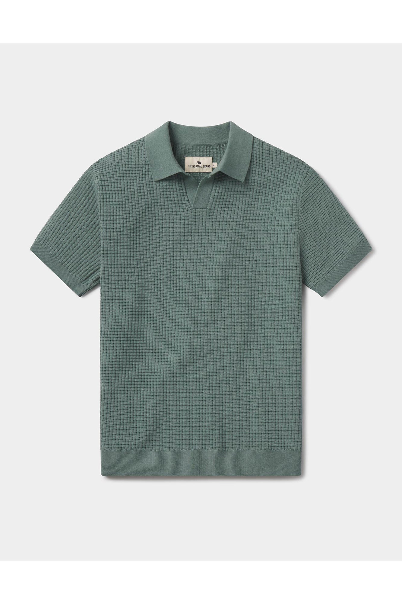 Men | Waffle Stitch Polo | Juniper