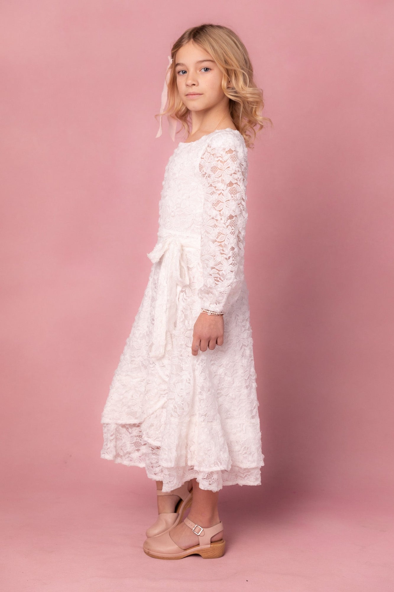 Girls | Mini Be Mine Dress | White