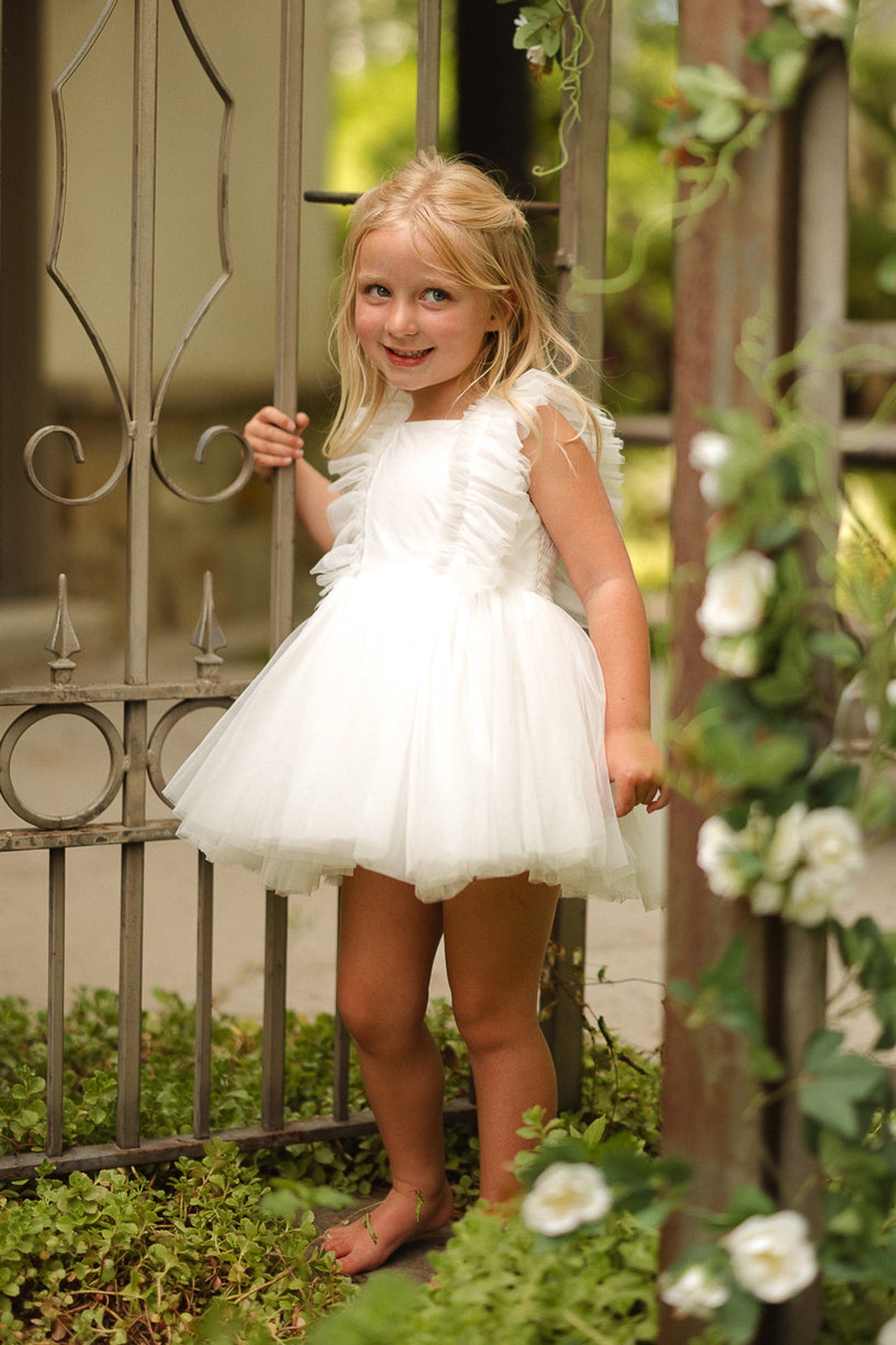 Girls | Mini Fairy Garden Dress | White