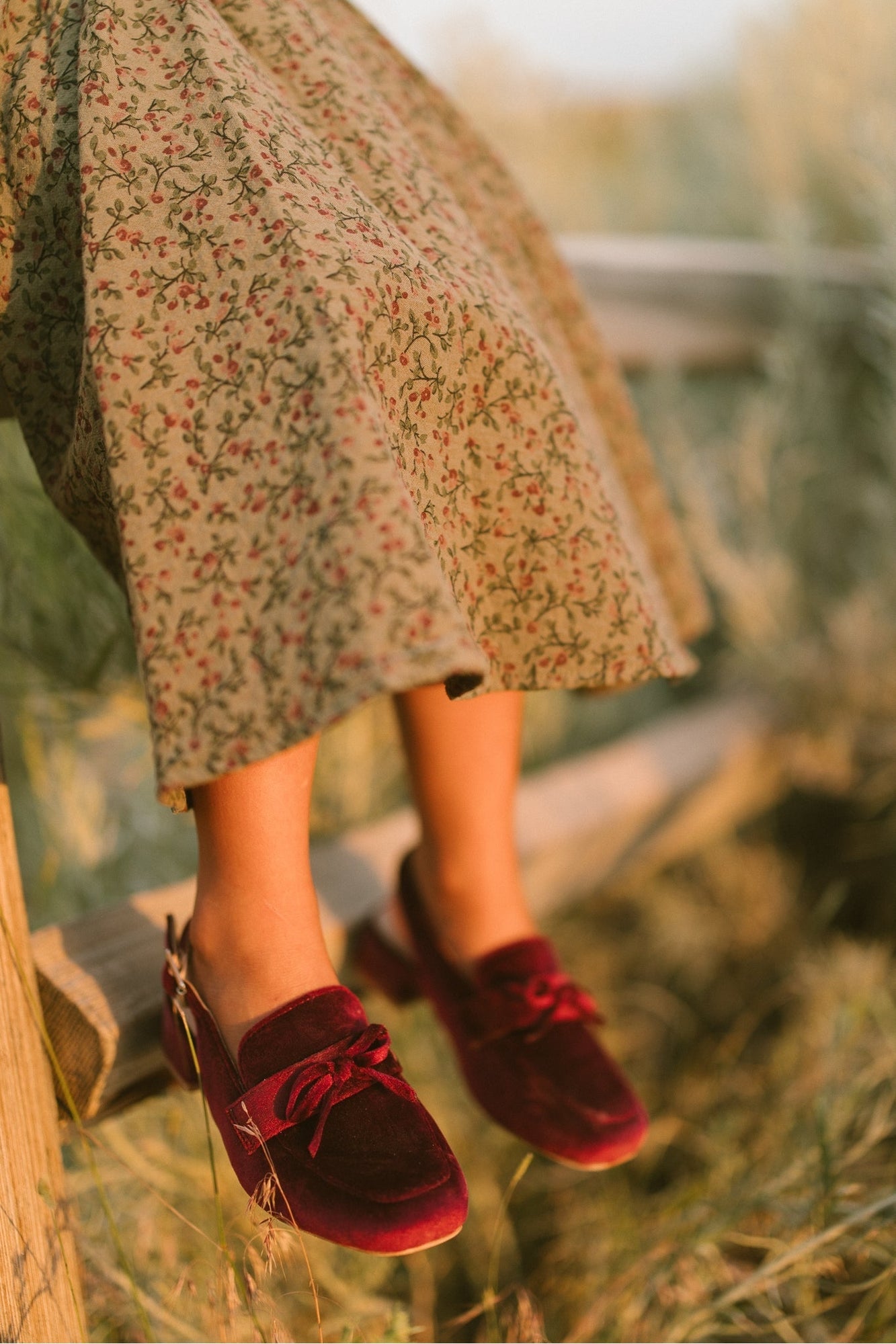 Girls | Mini Ivy Bow Loafer | Red