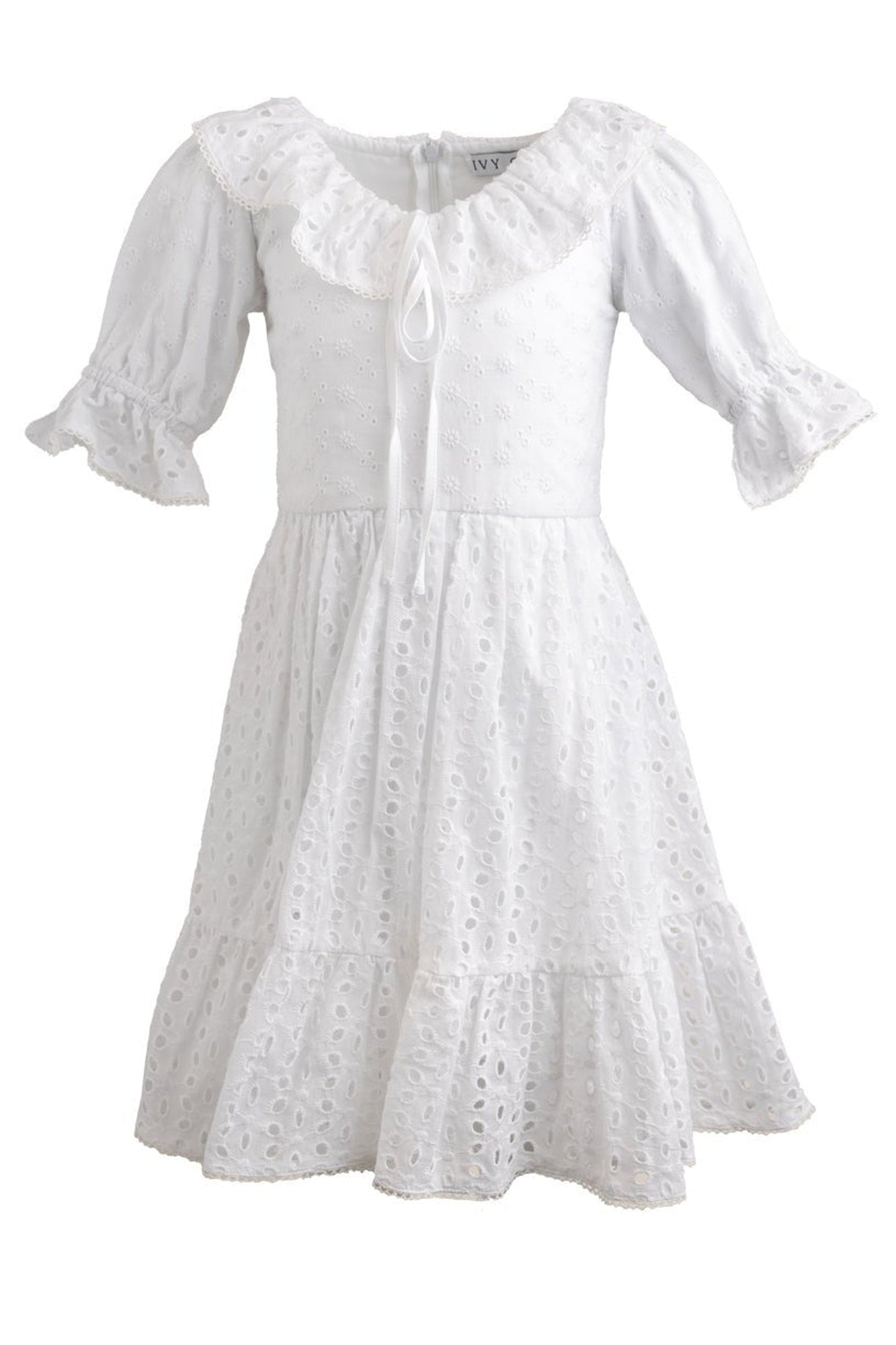 Girls | Mini Sadie Dress | White