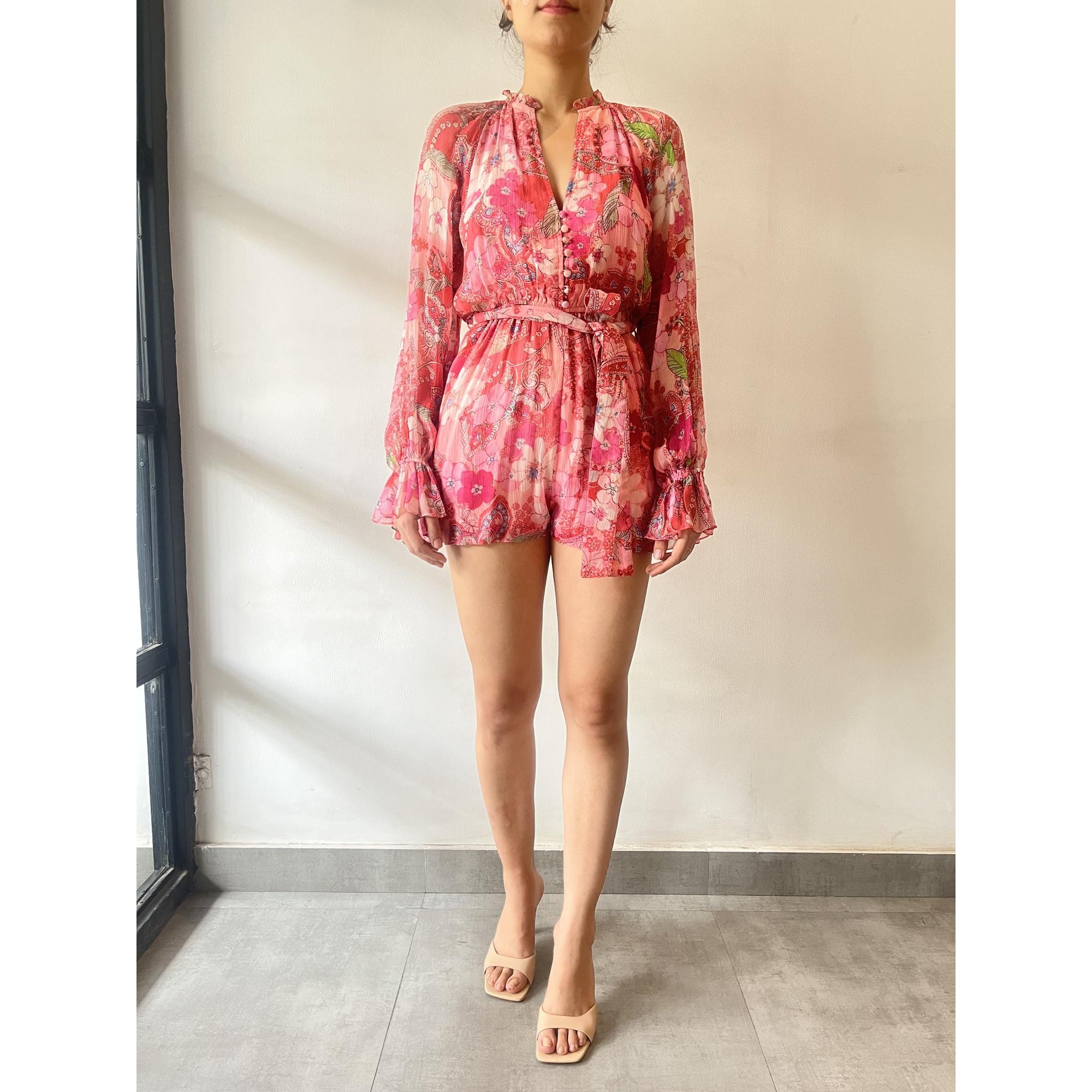 Misaki Pink Romper