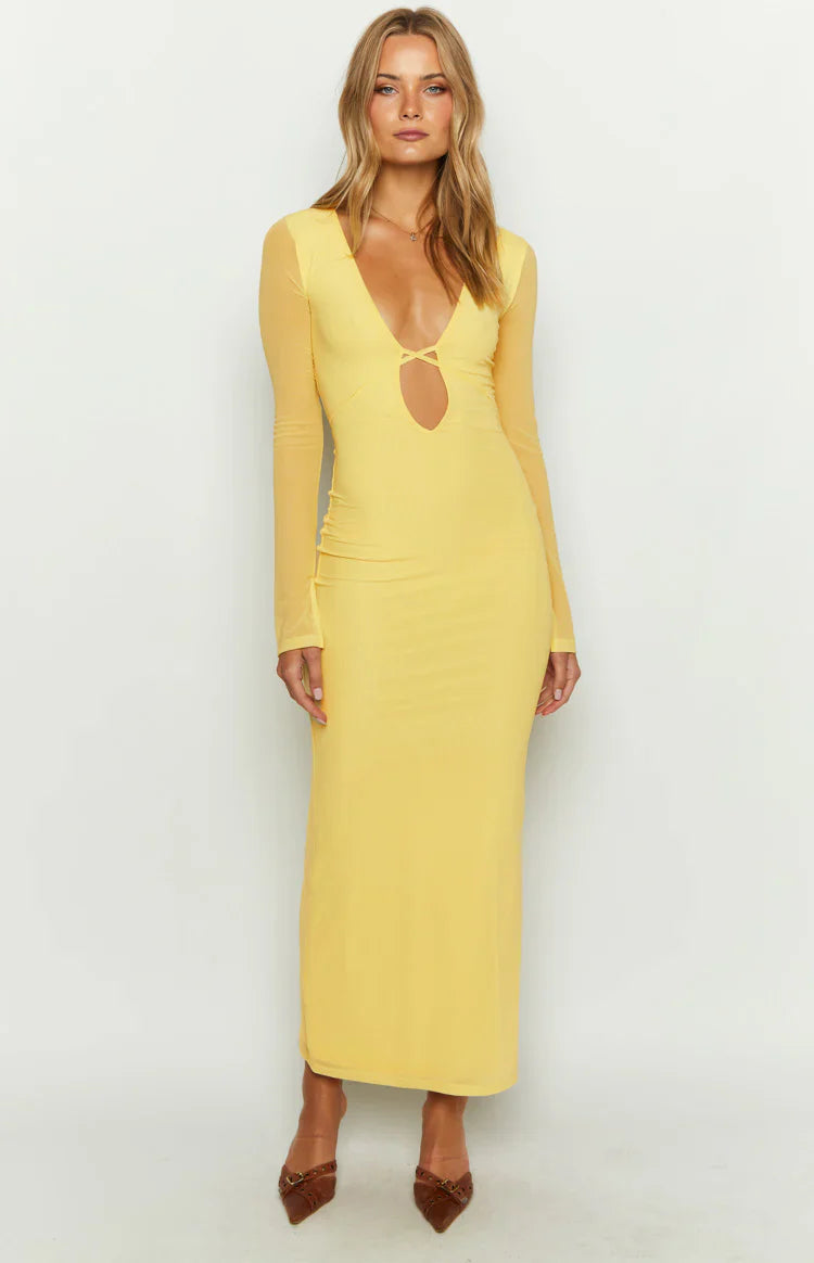 Monni Maxi Dress | Yellow