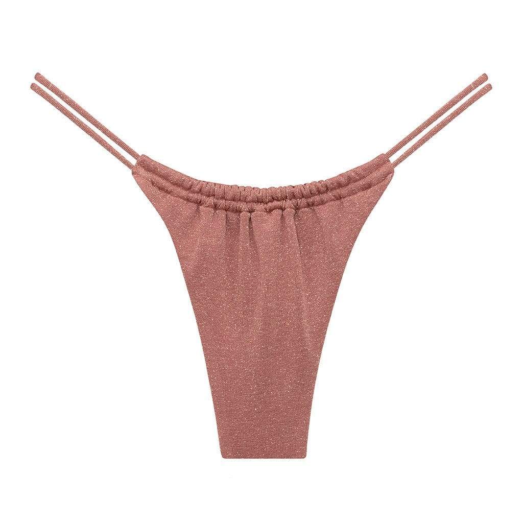 Brasil Bikini Bottom | Mauve Sparkle