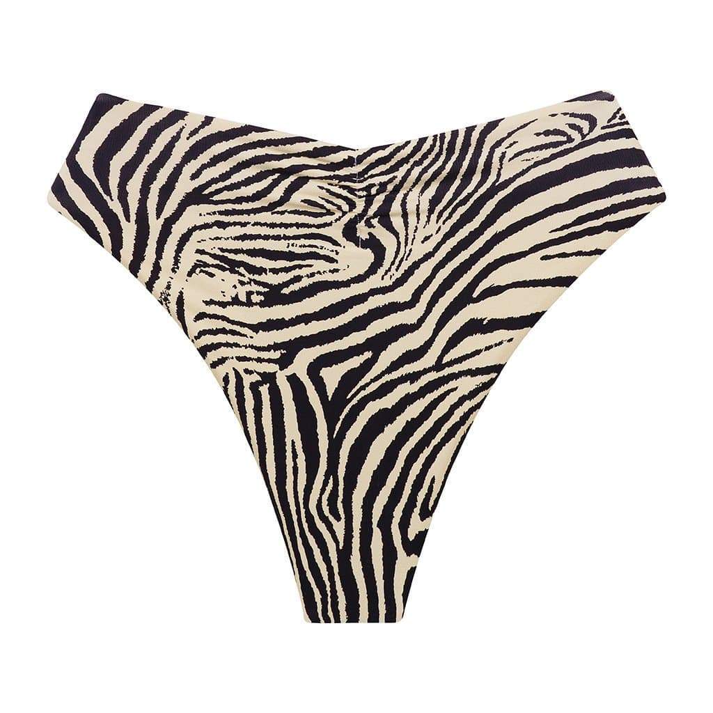 Paula Tie-Up Bikini Bottom | Zebra