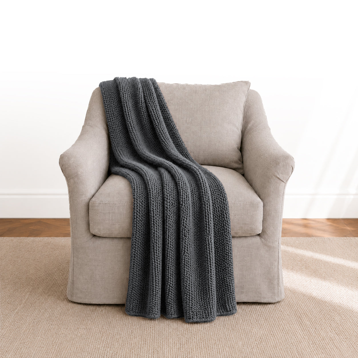 Morgan Throw | Charcoal