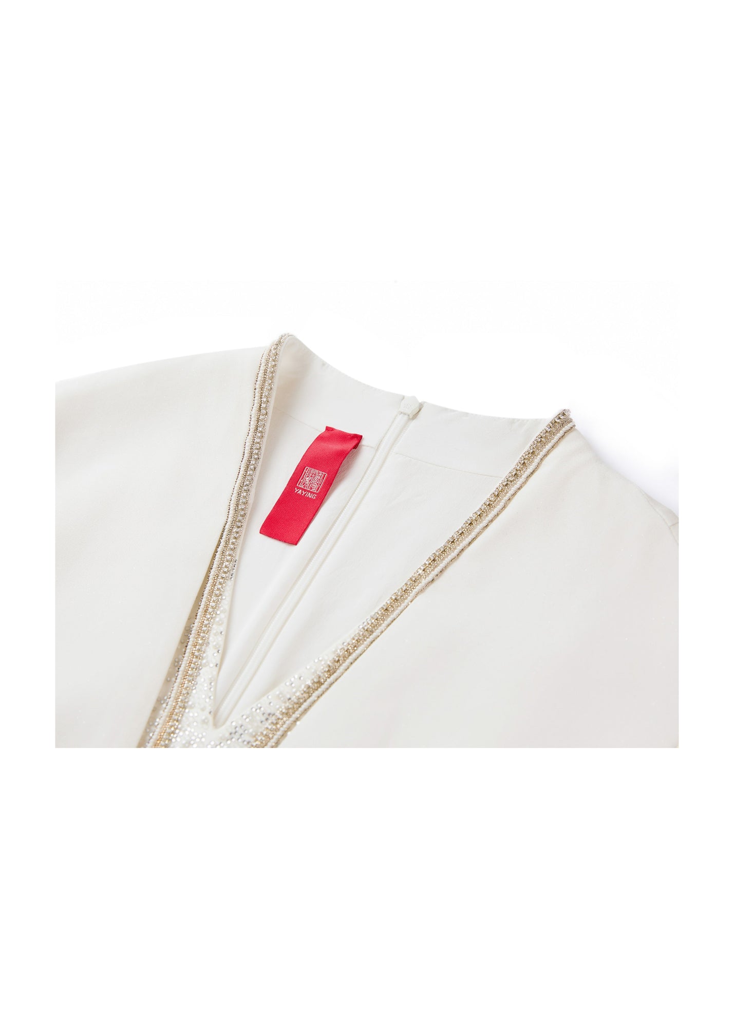 Mulberry Silk Elegant Waist-Defining Dress | White